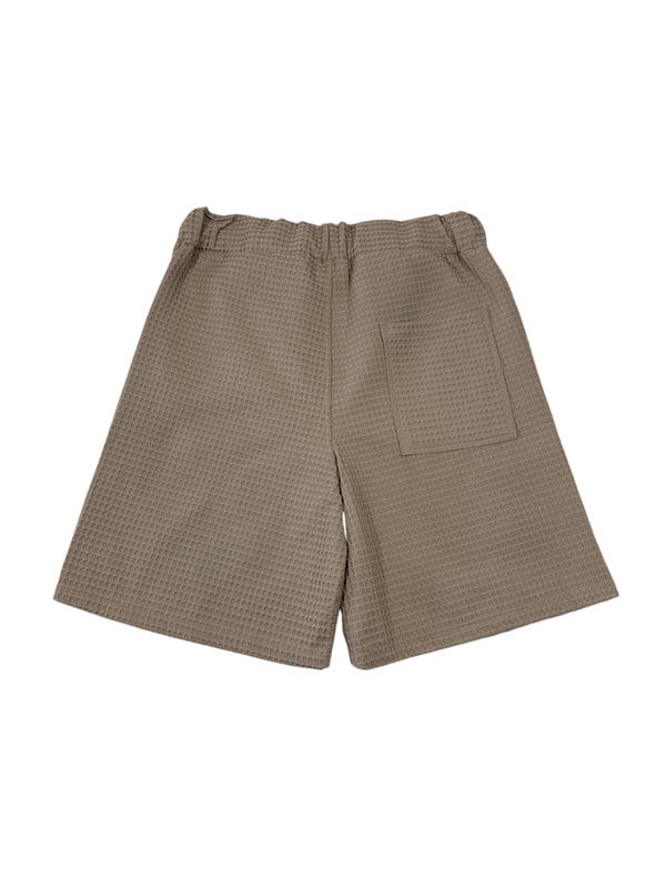 Waffle taupe short