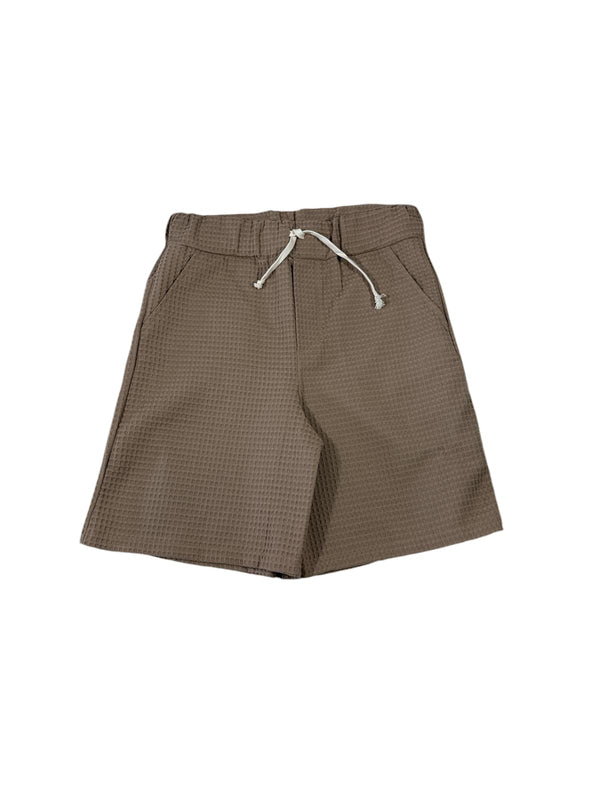 Waffle taupe short