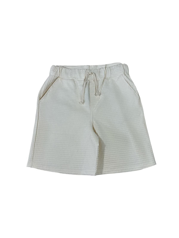 Waffle ecru short