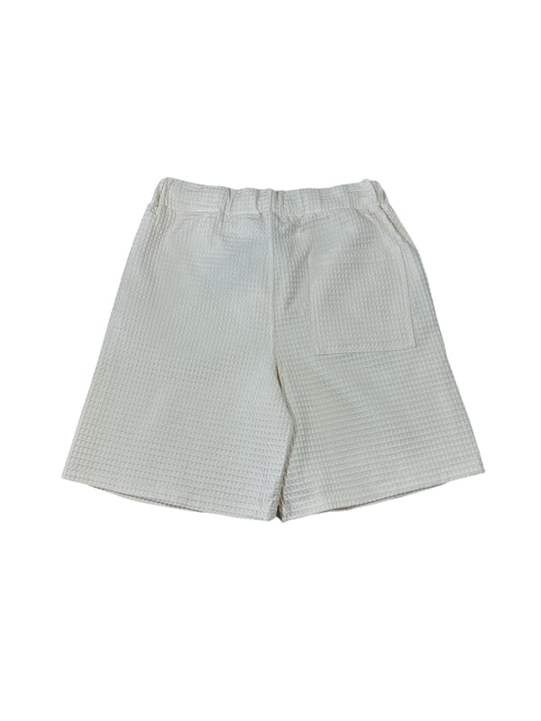 Waffle ecru short