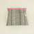Fringe black & white cushion