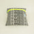 Fringe black & white cushion