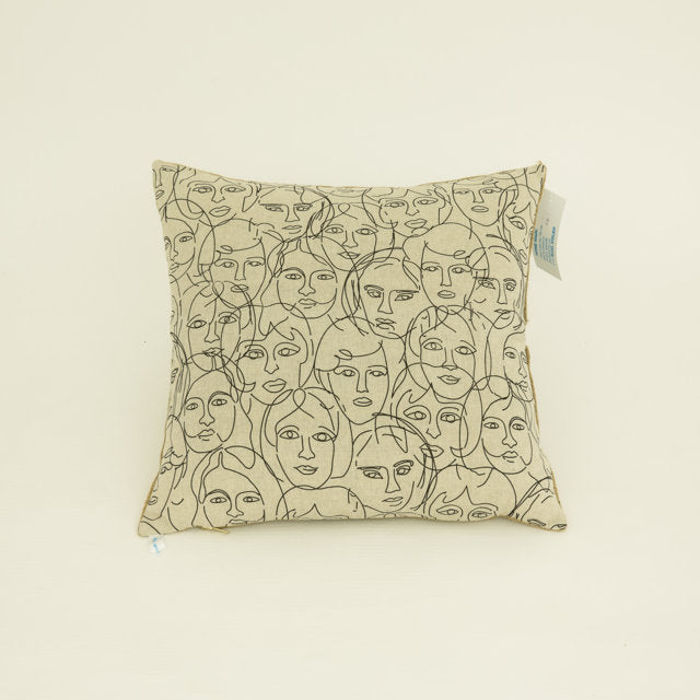 Big bicolor people cushion